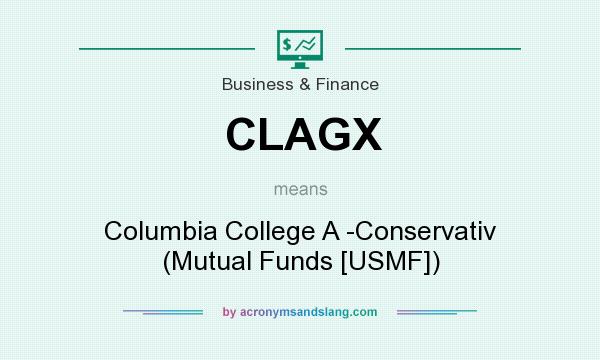 What does CLAGX mean? It stands for Columbia College A -Conservativ (Mutual Funds [USMF])