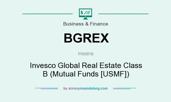 What does BGREX mean? It stands for Invesco Global Real Estate Class B (Mutual Funds [USMF])