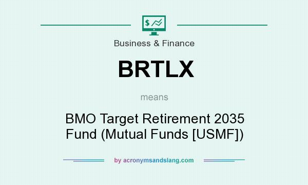 What does BRTLX mean? It stands for BMO Target Retirement 2035 Fund (Mutual Funds [USMF])