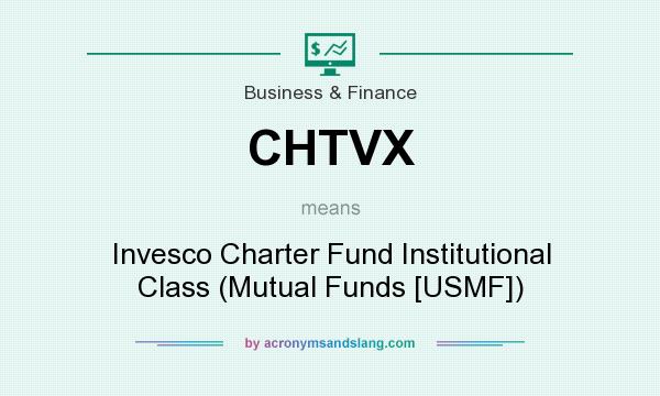 What does CHTVX mean? It stands for Invesco Charter Fund Institutional Class (Mutual Funds [USMF])