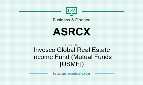What does ASRCX mean? It stands for Invesco Global Real Estate Income Fund (Mutual Funds [USMF])