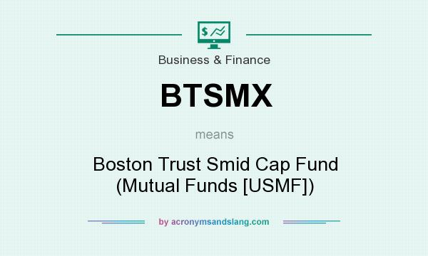 What does BTSMX mean? It stands for Boston Trust Smid Cap Fund (Mutual Funds [USMF])