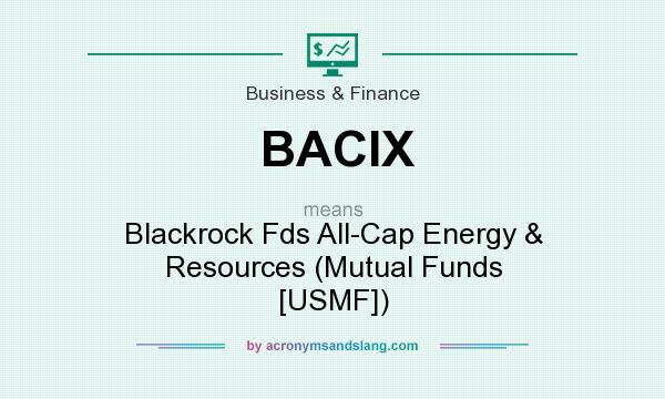 What does BACIX mean? It stands for Blackrock Fds All-Cap Energy & Resources (Mutual Funds [USMF])