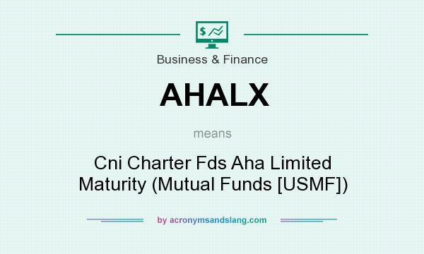 What does AHALX mean? It stands for Cni Charter Fds Aha Limited Maturity (Mutual Funds [USMF])