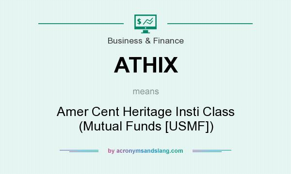 What does ATHIX mean? It stands for Amer Cent Heritage Insti Class (Mutual Funds [USMF])
