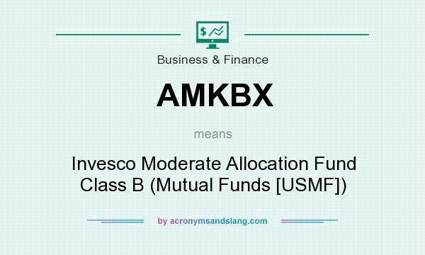 What does AMKBX mean? It stands for Invesco Moderate Allocation Fund Class B (Mutual Funds [USMF])