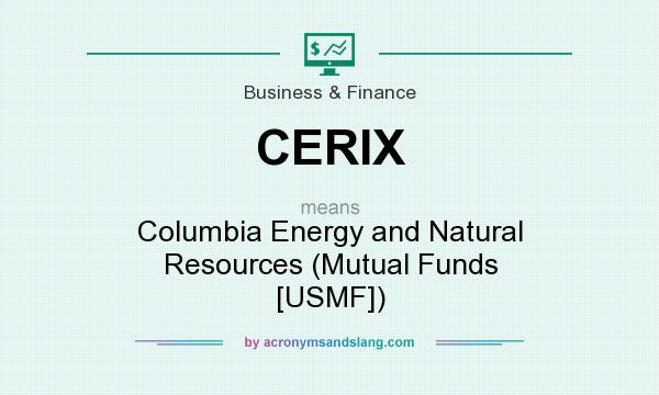 What does CERIX mean? It stands for Columbia Energy and Natural Resources (Mutual Funds [USMF])