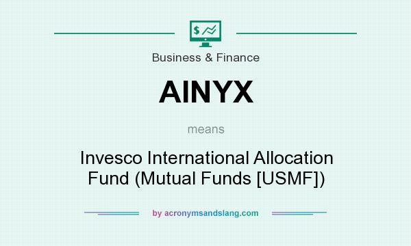 What does AINYX mean? It stands for Invesco International Allocation Fund (Mutual Funds [USMF])