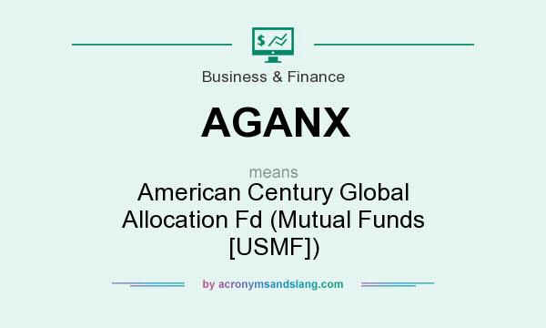 What does AGANX mean? It stands for American Century Global Allocation Fd (Mutual Funds [USMF])