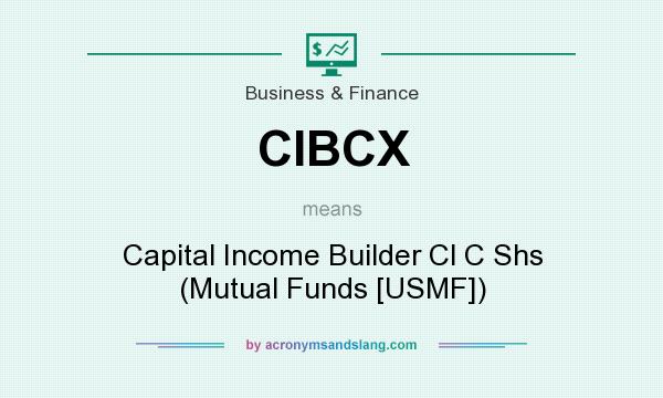 What does CIBCX mean? It stands for Capital Income Builder Cl C Shs (Mutual Funds [USMF])