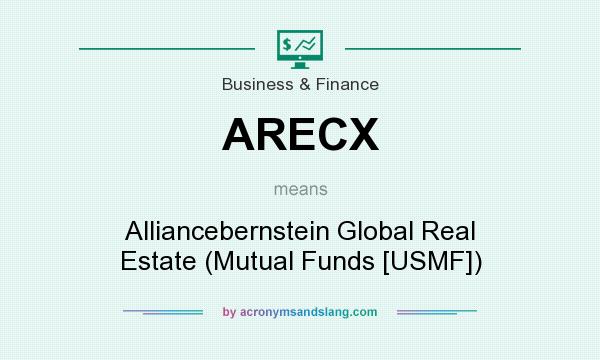 What does ARECX mean? It stands for Alliancebernstein Global Real Estate (Mutual Funds [USMF])