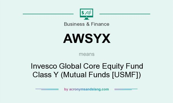 What does AWSYX mean? It stands for Invesco Global Core Equity Fund Class Y (Mutual Funds [USMF])