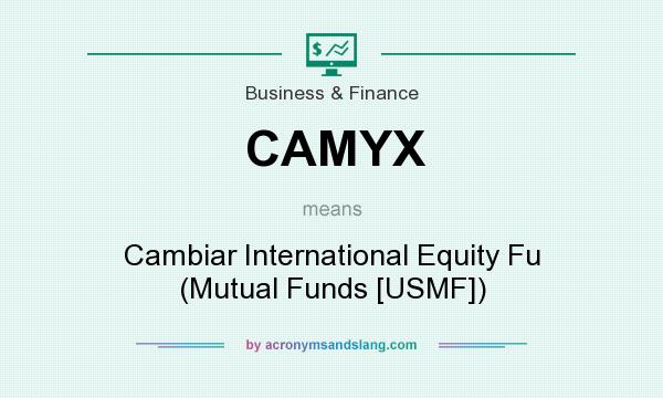 What does CAMYX mean? It stands for Cambiar International Equity Fu (Mutual Funds [USMF])