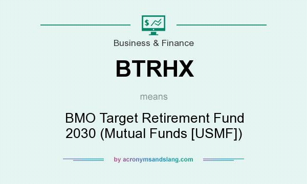 What does BTRHX mean? It stands for BMO Target Retirement Fund 2030 (Mutual Funds [USMF])