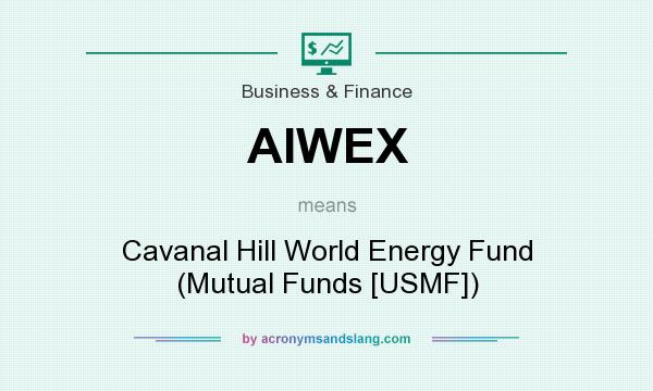 What does AIWEX mean? It stands for Cavanal Hill World Energy Fund (Mutual Funds [USMF])
