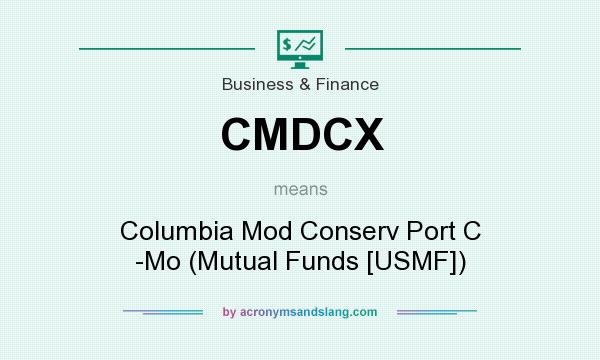 What does CMDCX mean? It stands for Columbia Mod Conserv Port C -Mo (Mutual Funds [USMF])