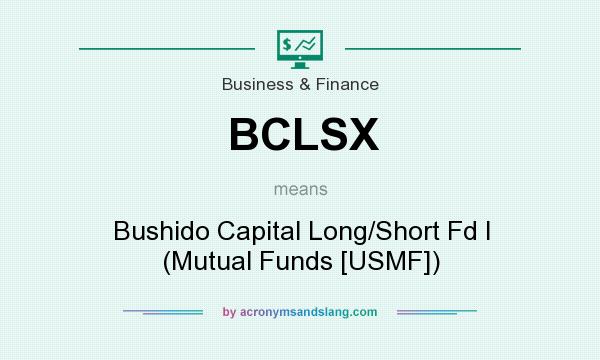 What does BCLSX mean? It stands for Bushido Capital Long/Short Fd I (Mutual Funds [USMF])