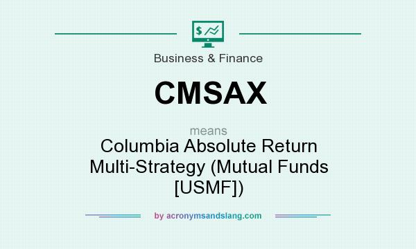 What does CMSAX mean? It stands for Columbia Absolute Return Multi-Strategy (Mutual Funds [USMF])