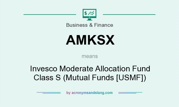 What does AMKSX mean? It stands for Invesco Moderate Allocation Fund Class S (Mutual Funds [USMF])