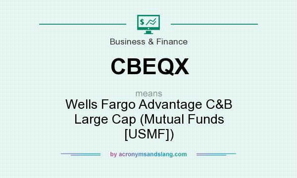 What does CBEQX mean? It stands for Wells Fargo Advantage C&B Large Cap (Mutual Funds [USMF])