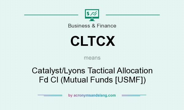 What does CLTCX mean? It stands for Catalyst/Lyons Tactical Allocation Fd Cl (Mutual Funds [USMF])