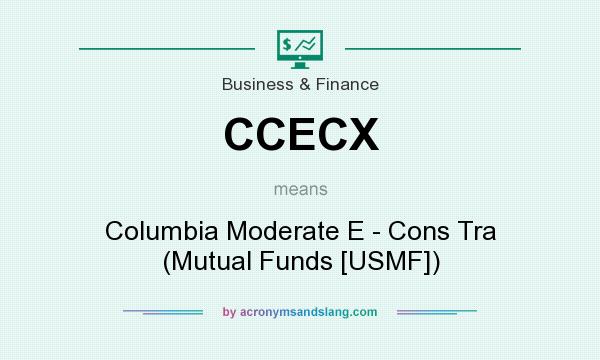 What does CCECX mean? It stands for Columbia Moderate E - Cons Tra (Mutual Funds [USMF])