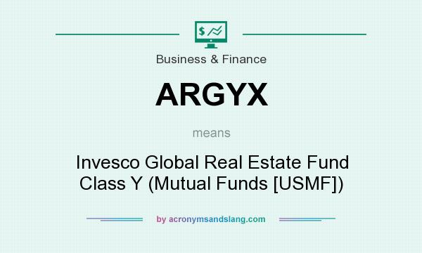 What does ARGYX mean? It stands for Invesco Global Real Estate Fund Class Y (Mutual Funds [USMF])