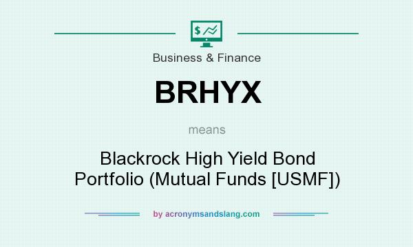 What does BRHYX mean? It stands for Blackrock High Yield Bond Portfolio (Mutual Funds [USMF])