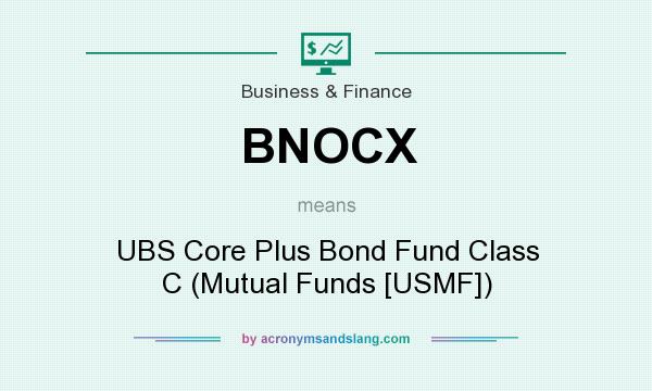 What does BNOCX mean? It stands for UBS Core Plus Bond Fund Class C (Mutual Funds [USMF])