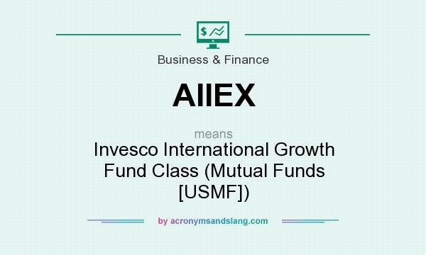 What does AIIEX mean? It stands for Invesco International Growth Fund Class (Mutual Funds [USMF])