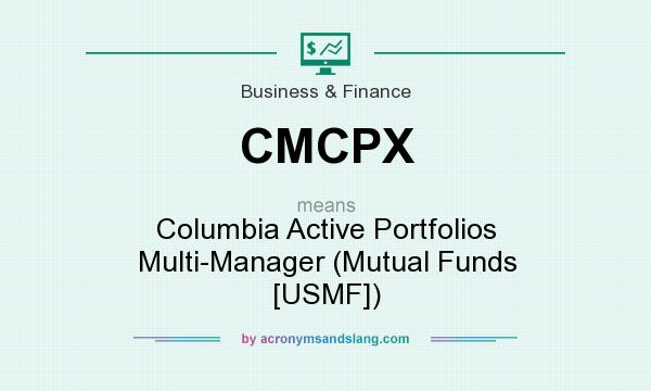 What does CMCPX mean? It stands for Columbia Active Portfolios Multi-Manager (Mutual Funds [USMF])