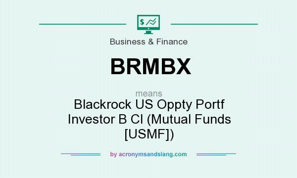 What does BRMBX mean? It stands for Blackrock US Oppty Portf Investor B Cl (Mutual Funds [USMF])