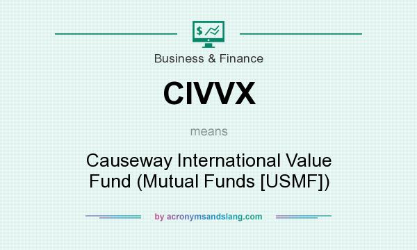 What does CIVVX mean? It stands for Causeway International Value Fund (Mutual Funds [USMF])