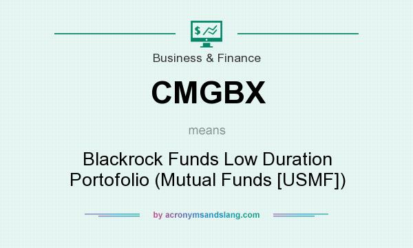What does CMGBX mean? It stands for Blackrock Funds Low Duration Portofolio (Mutual Funds [USMF])