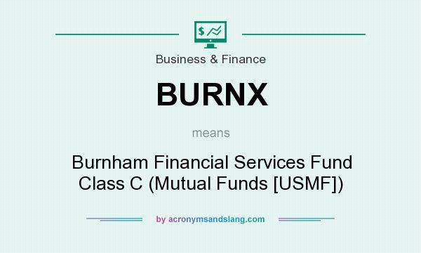 What does BURNX mean? It stands for Burnham Financial Services Fund Class C (Mutual Funds [USMF])