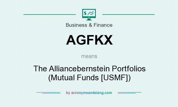 What does AGFKX mean? It stands for The Alliancebernstein Portfolios (Mutual Funds [USMF])