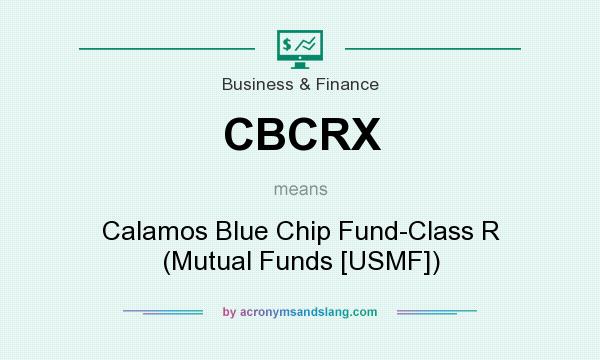 What does CBCRX mean? It stands for Calamos Blue Chip Fund-Class R (Mutual Funds [USMF])