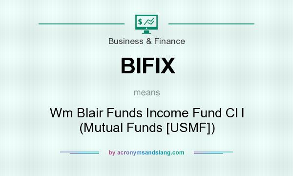 What does BIFIX mean? It stands for Wm Blair Funds Income Fund Cl I (Mutual Funds [USMF])