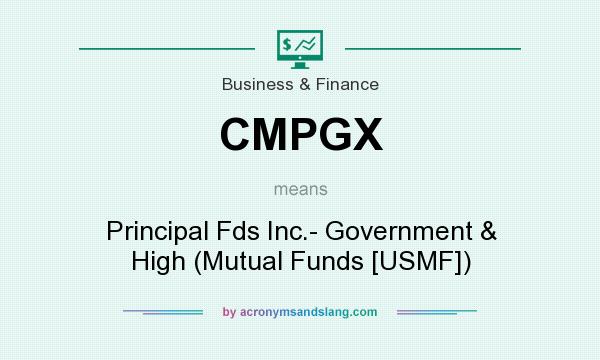 What does CMPGX mean? It stands for Principal Fds Inc.- Government & High (Mutual Funds [USMF])