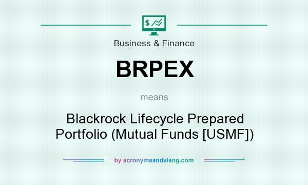 What does BRPEX mean? It stands for Blackrock Lifecycle Prepared Portfolio (Mutual Funds [USMF])