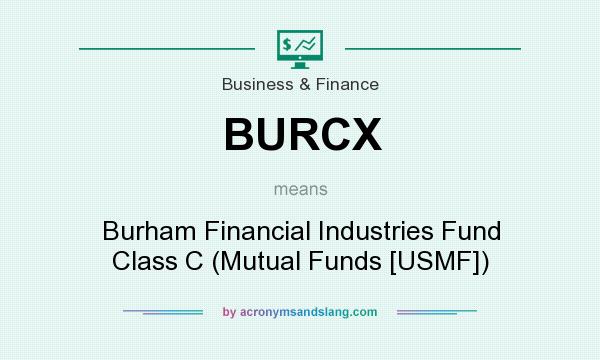 What does BURCX mean? It stands for Burham Financial Industries Fund Class C (Mutual Funds [USMF])