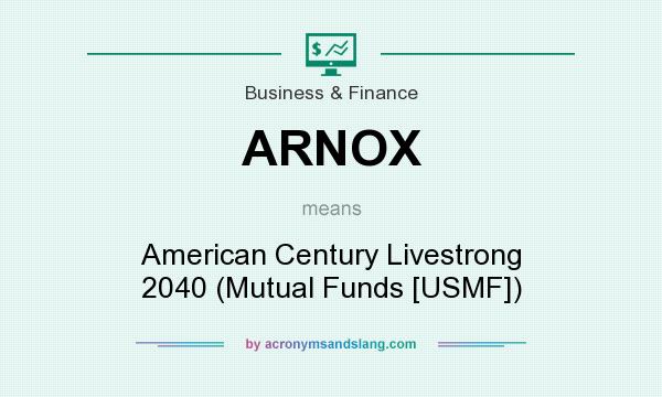 What does ARNOX mean? It stands for American Century Livestrong 2040 (Mutual Funds [USMF])