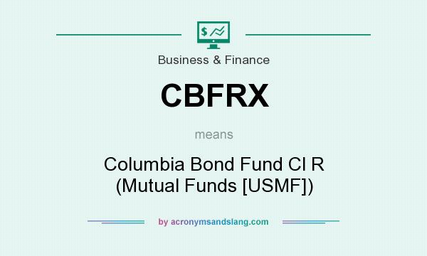 What does CBFRX mean? It stands for Columbia Bond Fund Cl R (Mutual Funds [USMF])