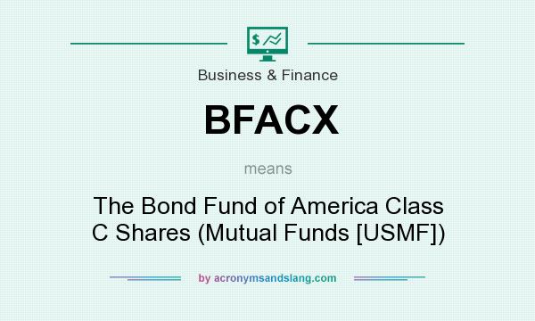 What does BFACX mean? It stands for The Bond Fund of America Class C Shares (Mutual Funds [USMF])