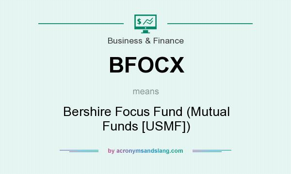 What does BFOCX mean? It stands for Bershire Focus Fund (Mutual Funds [USMF])