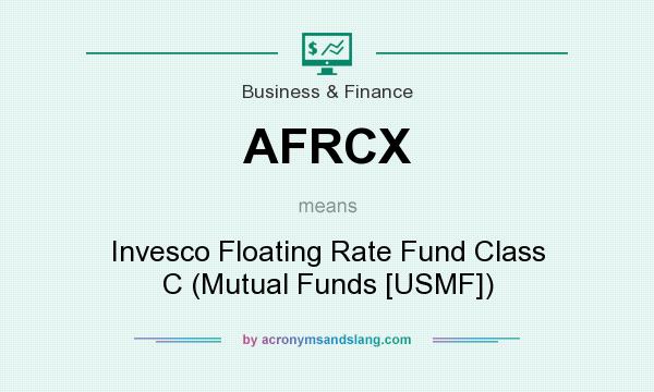 What does AFRCX mean? It stands for Invesco Floating Rate Fund Class C (Mutual Funds [USMF])