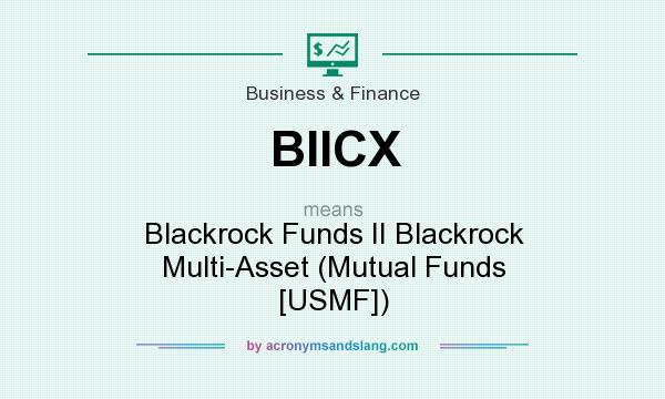 What does BIICX mean? It stands for Blackrock Funds II Blackrock Multi-Asset (Mutual Funds [USMF])