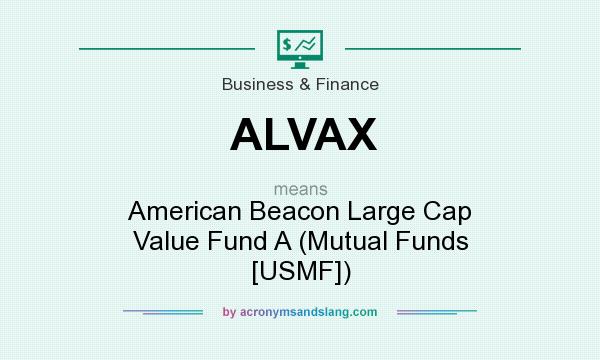 What does ALVAX mean? It stands for American Beacon Large Cap Value Fund A (Mutual Funds [USMF])