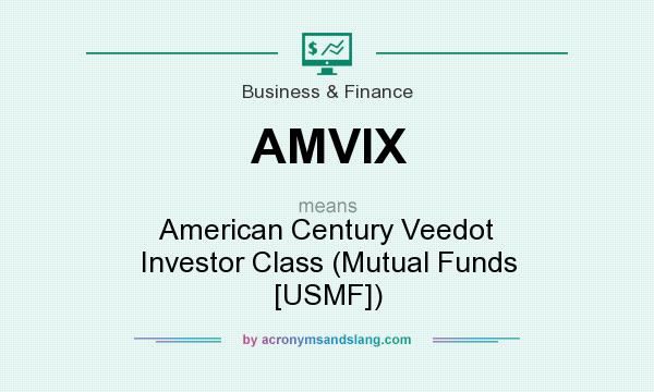 What does AMVIX mean? It stands for American Century Veedot Investor Class (Mutual Funds [USMF])