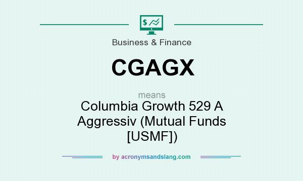What does CGAGX mean? It stands for Columbia Growth 529 A Aggressiv (Mutual Funds [USMF])